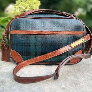 Handbag, Ralph Lauren crossbody black watch tartan bag